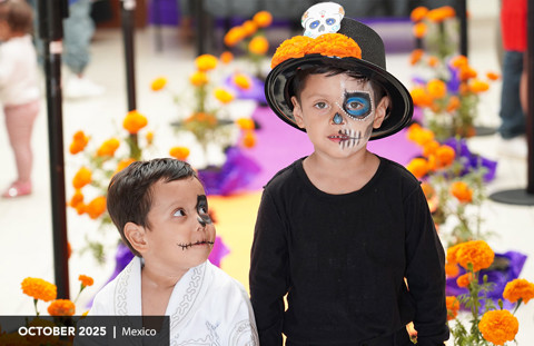 kids celebrate Day of the Dead in Mexico