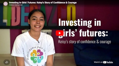 a young woman talking 