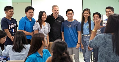 group shot with adolescents