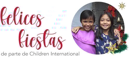 Felices fiestas de parted de Children International