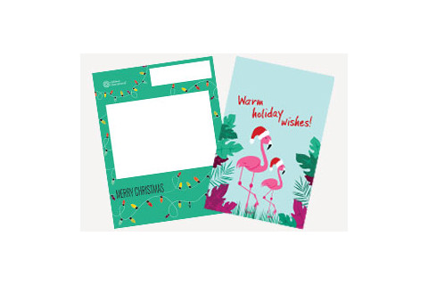 a letter and card design