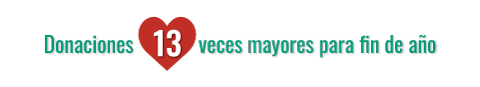 Donaciones 13 veces mayores para fin de año