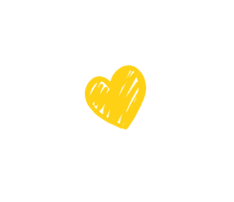 yellow heart animation