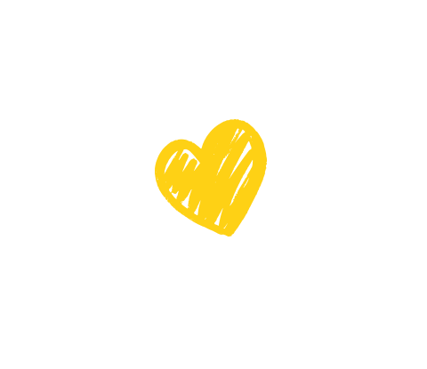 yellow heart animation