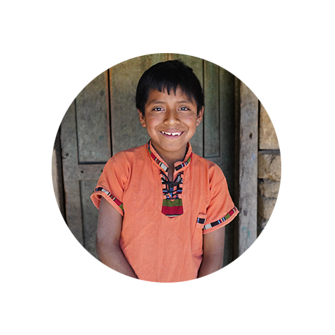 Sponsored boy from Guatemala smiles for the camera